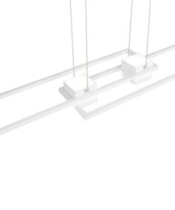 LED Κρεμαστό Φωτιστικό ALBANY Λευκό Ματ 37W 4300lm CCT Dimmable με Τηλεχειριστήριο Trio Lighting – 347710431