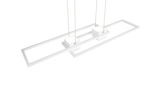 LED Κρεμαστό Φωτιστικό ALBANY Λευκό Ματ 37W 4300lm CCT Dimmable με Τηλεχειριστήριο Trio Lighting – 347710431