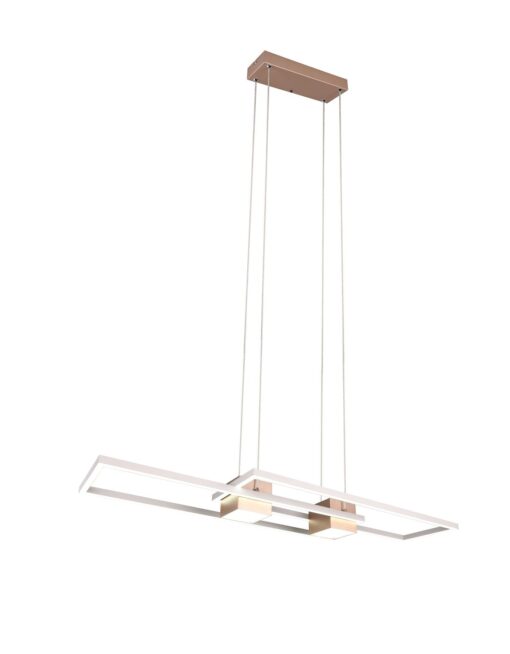 LED Κρεμαστό Φωτιστικό ALBANY Καφέ 37W 4300lm CCT Dimmable με Τηλεχειριστήριο Trio Lighting – 347710465