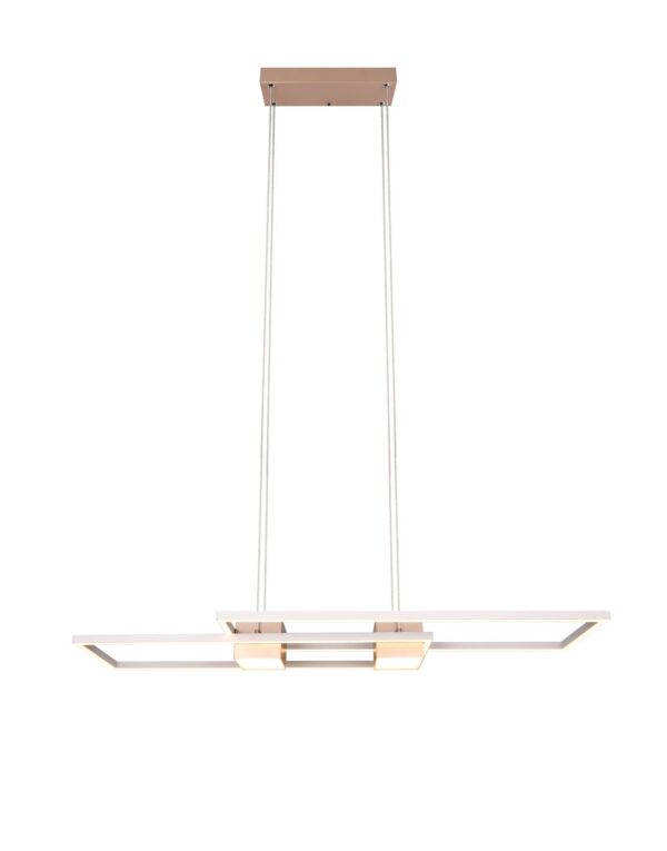 LED Κρεμαστό Φωτιστικό ALBANY Καφέ 37W 4300lm CCT Dimmable με Τηλεχειριστήριο Trio Lighting – 347710465