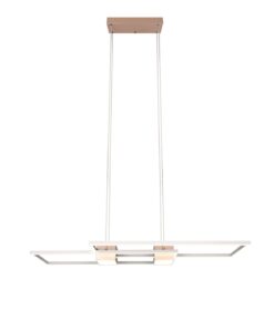 LED Κρεμαστό Φωτιστικό ALBANY Καφέ 37W 4300lm CCT Dimmable με Τηλεχειριστήριο Trio Lighting – 347710465