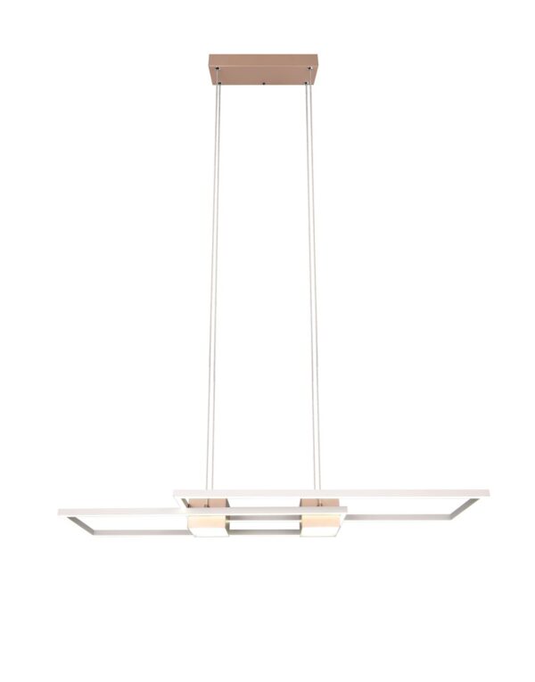 LED Κρεμαστό Φωτιστικό ALBANY Καφέ 37W 4300lm CCT Dimmable με Τηλεχειριστήριο Trio Lighting – 347710465
