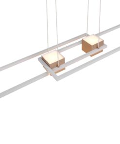 LED Κρεμαστό Φωτιστικό ALBANY Καφέ 37W 4300lm CCT Dimmable με Τηλεχειριστήριο Trio Lighting – 347710465