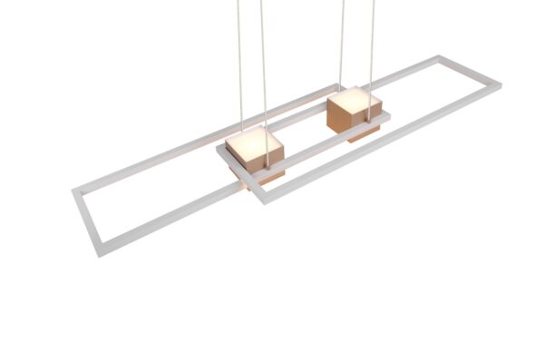 LED Κρεμαστό Φωτιστικό ALBANY Καφέ 37W 4300lm CCT Dimmable με Τηλεχειριστήριο Trio Lighting – 347710465