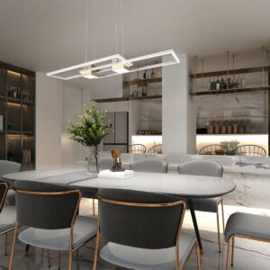 LED Κρεμαστό Φωτιστικό ALBANY Καφέ 37W 4300lm CCT Dimmable με Τηλεχειριστήριο Trio Lighting – 347710465