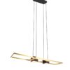 LED Κρεμαστό Φωτιστικό ALBANY Χρυσό/Μαύρο 37W 4300lm CCT Dimmable με Τηλεχειριστήριο Trio Lighting – 347710480