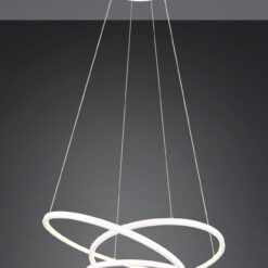LED Κρεμαστό Φωτιστικό Λευκό Ματ Φ64 Darvin 34W 4500lm CCT Step Dimmable Trio Lighting – 349110131