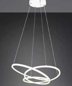 LED Κρεμαστό Φωτιστικό Λευκό Ματ Φ64 Darvin 34W 4500lm CCT Step Dimmable Trio Lighting – 349110131