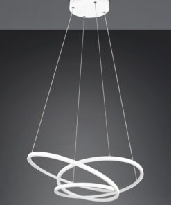 LED Κρεμαστό Φωτιστικό Λευκό Ματ Φ64 Darvin 34W 4500lm CCT Step Dimmable Trio Lighting – 349110131