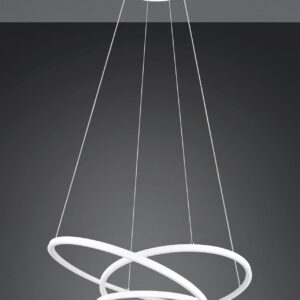 LED Κρεμαστό Φωτιστικό Λευκό Ματ Φ64 Darvin 34W 4500lm CCT Step Dimmable Trio Lighting – 349110131