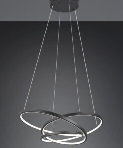 LED Κρεμαστό Φωτιστικό Μαύρο Ματ Φ64 Darvin 34W 4500lm CCT Step Dimmable Trio Lighting – 349110132