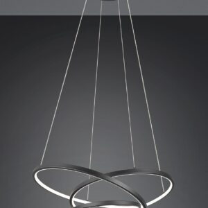 LED Κρεμαστό Φωτιστικό Μαύρο Ματ Φ64 Darvin 34W 4500lm CCT Step Dimmable Trio Lighting – 349110132
