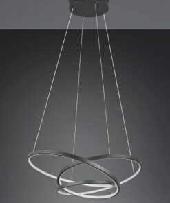 LED Κρεμαστό Φωτιστικό Μαύρο Ματ Φ64 Darvin 34W 4500lm CCT Step Dimmable Trio Lighting – 349110132