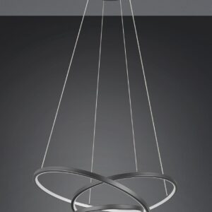LED Κρεμαστό Φωτιστικό Μαύρο Ματ Φ64 Darvin 34W 4500lm CCT Step Dimmable Trio Lighting – 349110132