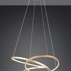 LED Κρεμαστό Φωτιστικό Χρυσό Φ64 Darvin 34W 4500lm CCT Step Dimmable Trio Lighting – 349110179