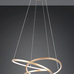 LED Κρεμαστό Φωτιστικό Χρυσό Φ64 Darvin 34W 4500lm CCT Step Dimmable Trio Lighting – 349110179