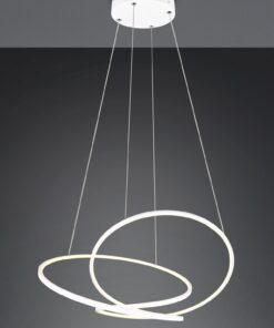 LED Κρεμαστό Φωτιστικό Λευκό Ματ Φ84 Darvin 52W 6700lm CCT Step Dimmable Trio Lighting – 349119131