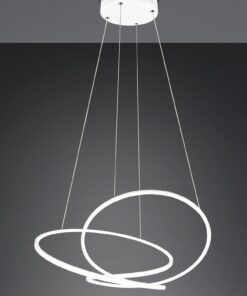 LED Κρεμαστό Φωτιστικό Λευκό Ματ Φ84 Darvin 52W 6700lm CCT Step Dimmable Trio Lighting – 349119131