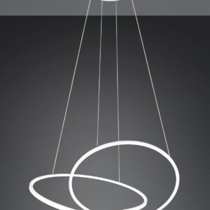 LED Κρεμαστό Φωτιστικό Λευκό Ματ Φ84 Darvin 52W 6700lm CCT Step Dimmable Trio Lighting – 349119131
