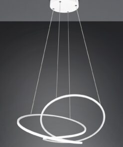 LED Κρεμαστό Φωτιστικό Λευκό Ματ Φ84 Darvin 52W 6700lm CCT Step Dimmable Trio Lighting – 349119131