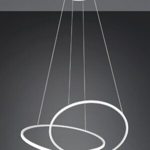 LED Κρεμαστό Φωτιστικό Λευκό Ματ Φ84 Darvin 52W 6700lm CCT Step Dimmable Trio Lighting – 349119131