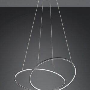 LED Κρεμαστό Φωτιστικό Μαύρο Ματ Φ84 Darvin 52W 6700lm CCT Step Dimmable Trio Lighting – 349119132