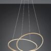 LED Κρεμαστό Φωτιστικό Χρυσό Φ84 Darvin 52W 6700lm CCT Step Dimmable Trio Lighting – 349119179
