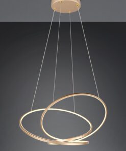 LED Κρεμαστό Φωτιστικό Χρυσό Φ84 Darvin 52W 6700lm CCT Step Dimmable Trio Lighting – 349119179