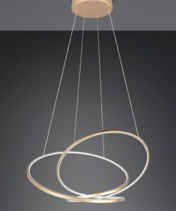 LED Κρεμαστό Φωτιστικό Χρυσό Φ84 Darvin 52W 6700lm CCT Step Dimmable Trio Lighting – 349119179