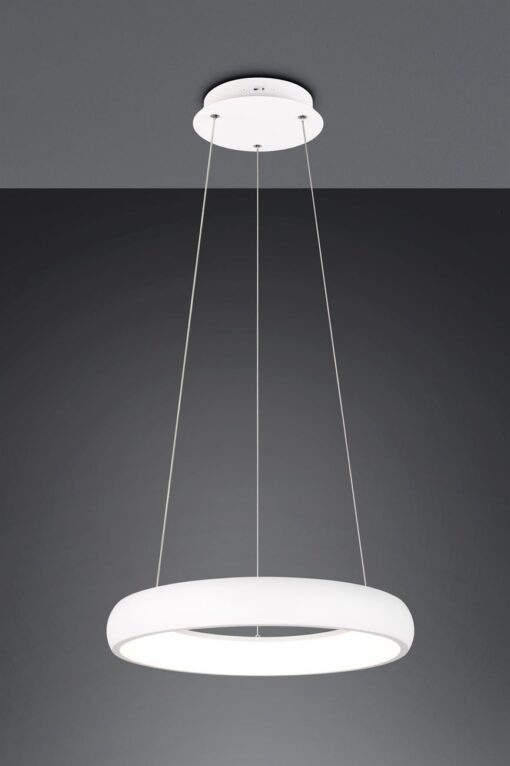 LED Κρεμαστό Φωτιστικό Λευκό Ματ Φ41 Cardona 29W 3300lm CCT Step Dimmable Trio Lighting – 349614531