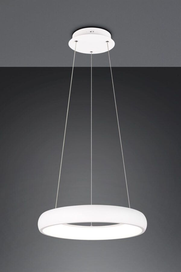 LED Κρεμαστό Φωτιστικό Λευκό Ματ Φ41 Cardona 29W 3300lm CCT Step Dimmable Trio Lighting – 349614531