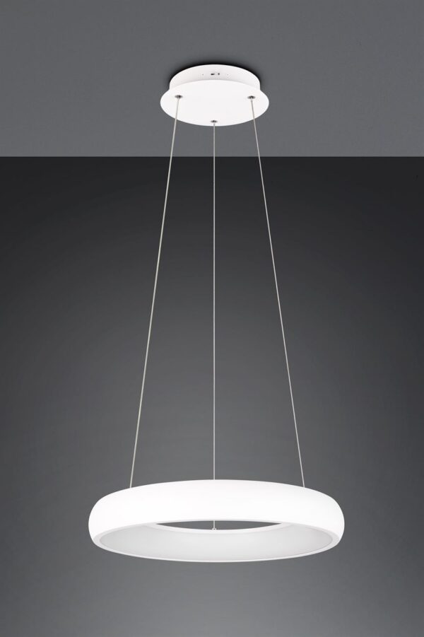 LED Κρεμαστό Φωτιστικό Λευκό Ματ Φ41 Cardona 29W 3300lm CCT Step Dimmable Trio Lighting – 349614531