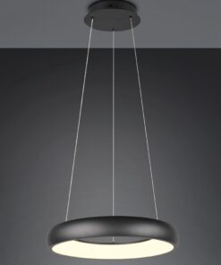 LED Κρεμαστό Φωτιστικό Μαύρο Ματ Φ46 Cardona 29W 3300lm CCT Step Dimmable Trio Lighting – 349614532