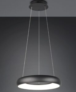 LED Κρεμαστό Φωτιστικό Μαύρο Ματ Φ46 Cardona 29W 3300lm CCT Step Dimmable Trio Lighting – 349614532