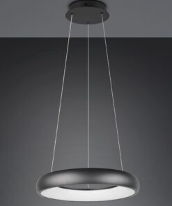 LED Κρεμαστό Φωτιστικό Μαύρο Ματ Φ46 Cardona 29W 3300lm CCT Step Dimmable Trio Lighting – 349614532