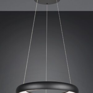 LED Κρεμαστό Φωτιστικό Μαύρο Ματ Φ62 Cardona 38W 4400lm CCT Step Dimmable Trio Lighting – 349616032
