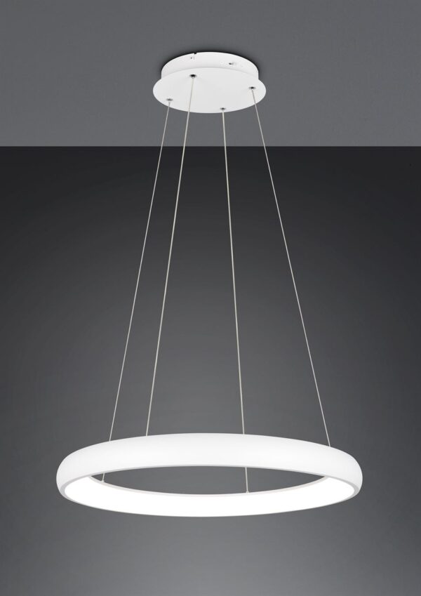 LED Κρεμαστό Φωτιστικό Λευκό Ματ Φ75 Cardona 59W 6900lm CCT Step Dimmable Trio Lighting – 349617531