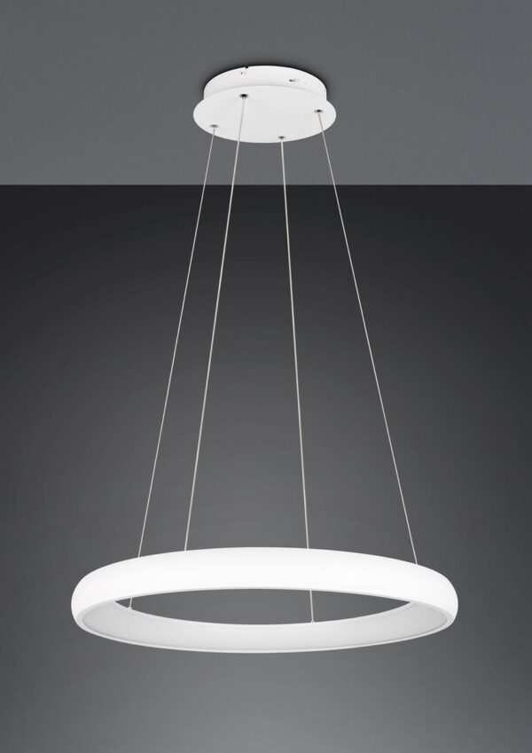 LED Κρεμαστό Φωτιστικό Λευκό Ματ Φ75 Cardona 59W 6900lm CCT Step Dimmable Trio Lighting – 349617531
