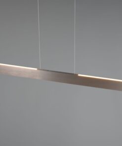 LED Κρεμαστό Γραμμικό Φωτιστικό Galway Νίκελ Ματ Up-Down CCT 35W 4200lm Dimmable Trio Lighting – 349710107