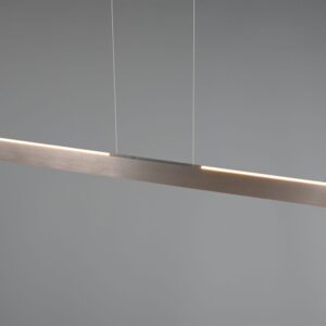 LED Κρεμαστό Γραμμικό Φωτιστικό Galway Νίκελ Ματ Up-Down CCT 35W 4200lm Dimmable Trio Lighting – 349710107