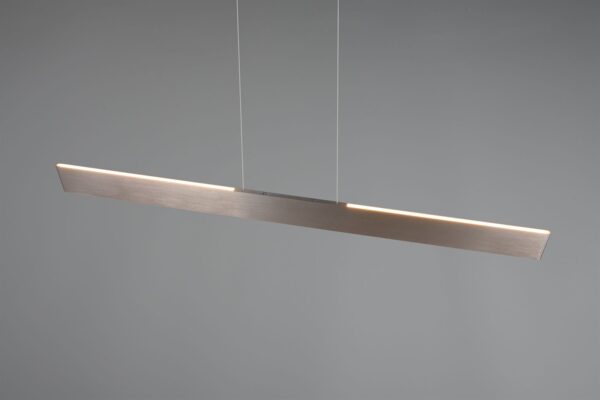 LED Κρεμαστό Γραμμικό Φωτιστικό Galway Νίκελ Ματ Up-Down CCT 35W 4200lm Dimmable Trio Lighting – 349710107