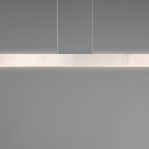 LED Κρεμαστό Γραμμικό Φωτιστικό Galway Νίκελ Ματ Up-Down CCT 35W 4200lm Dimmable Trio Lighting – 349710107