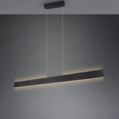 LED Κρεμαστό Γραμμικό Φωτιστικό Galway Μαύρο Ματ Up-Down CCT 35W 4200lm Dimmable Trio Lighting – 349710132