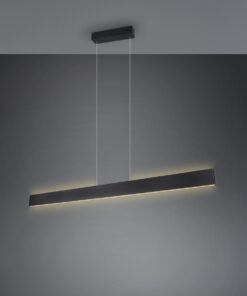 LED Κρεμαστό Γραμμικό Φωτιστικό Galway Μαύρο Ματ Up-Down CCT 35W 4200lm Dimmable Trio Lighting – 349710132