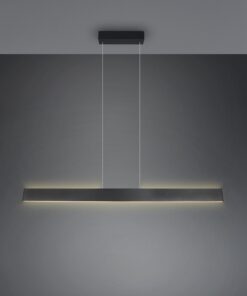 LED Κρεμαστό Γραμμικό Φωτιστικό Galway Μαύρο Ματ Up-Down CCT 35W 4200lm Dimmable Trio Lighting – 349710132