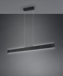 LED Κρεμαστό Γραμμικό Φωτιστικό Galway Μαύρο Ματ Up-Down CCT 35W 4200lm Dimmable Trio Lighting – 349710132