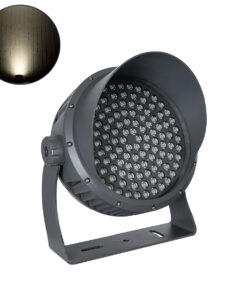 GloboStar® FLOOD-DIMO 90750 Προβολέας Wall Washer με Αντιθαμβωτική Γρίλια για Φωτισμό Κτιρίων LED 100W 14250lm 10° AC 220-240V Αδιάβροχο IP67 Μ43 x Π45 x Υ46cm Φυσικό Λευκό 4500K – Γκρι Ανθρακί – 3 Χρόνια Εγγύηση