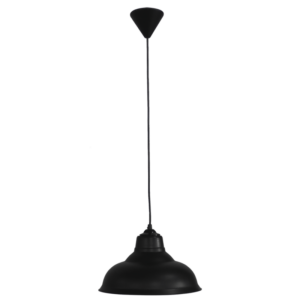 Κρεμαστό φωτιστικό PUBLIC/28 1L BLACK Heronia – 35-0021