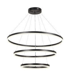 InLight Κρεμαστό φωτιστικό LED 100W 3CCT (by switch on base) 6095-A-Black