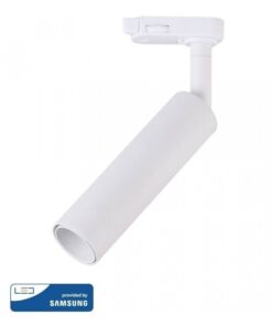 LED Φωτιστικό Ράγας Λευκό 7W V-TAC PRO Samsung Chip COB CRI >90 24° 420lm Θερμό Λευκό 3000K – 350